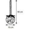 Шар подвесной LUCA LIGHTING, заснеженный, на батарейках, 90*10 см 85461